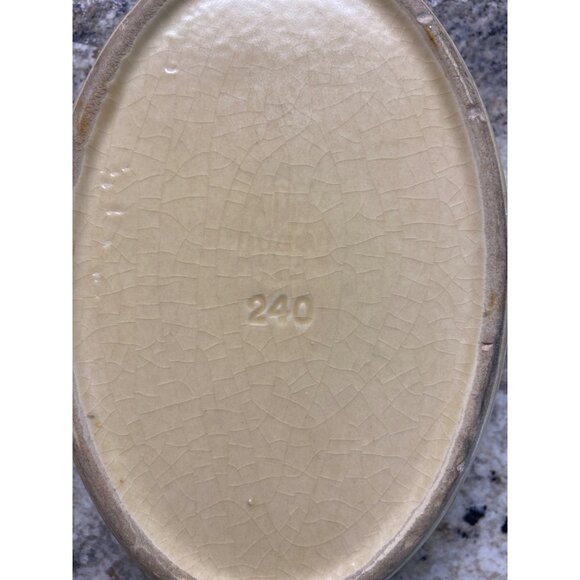 Vintage Pfaltzgraff Yorktowne Oval Vegetable Serving Dish Brown Folk Art #240 - Picture 4 of 7